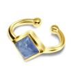 Blue Quartz Square Shape Ear Cuff EC-1132